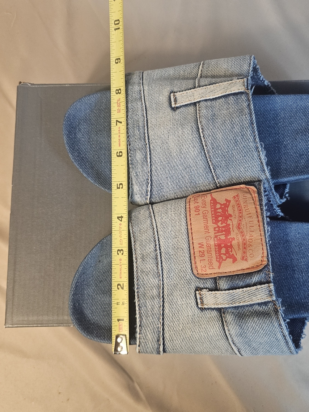 Custom Upcycled Levi’s Denim Slides Reworked Jean Sandals - Picture 8 of 9